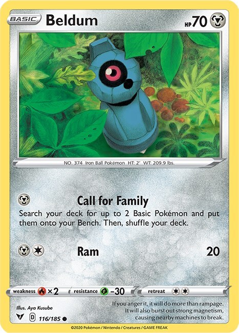 Beldum Card Front