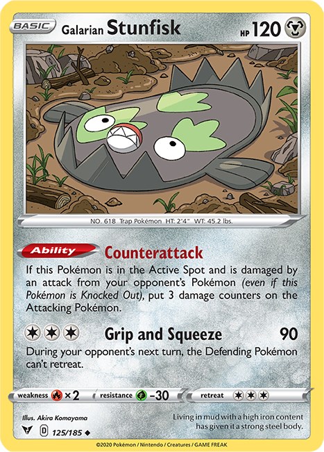 Galarian Stunfisk Vivid Voltage | Pokmon | CardTrader
