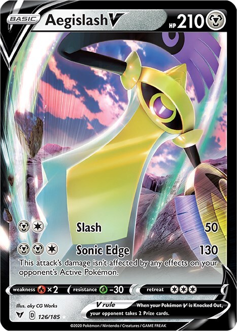 Aegislash V Card Front