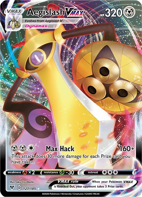 Aegislash VMAX Card Front
