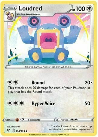 Loudred [Round | Hyper Voice] Card Front