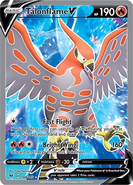 Talonflame V Card Front