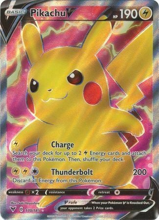 Pikachu V [Sottocarica | Fulmine] Card Front