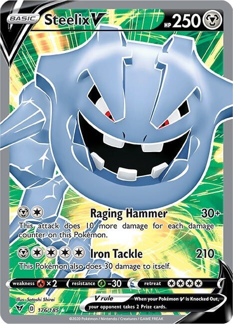 Steelix V Card Front