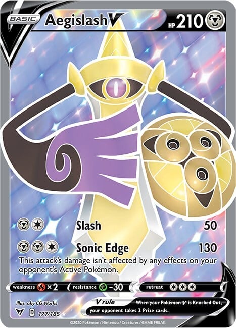 Aegislash V Card Front