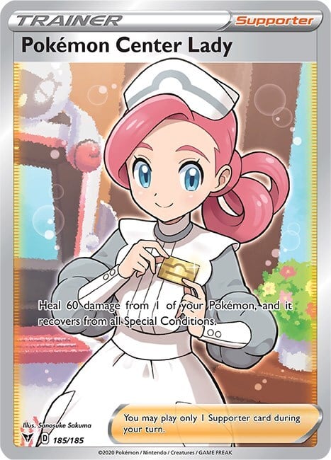 Pokémon Center Lady Card Front