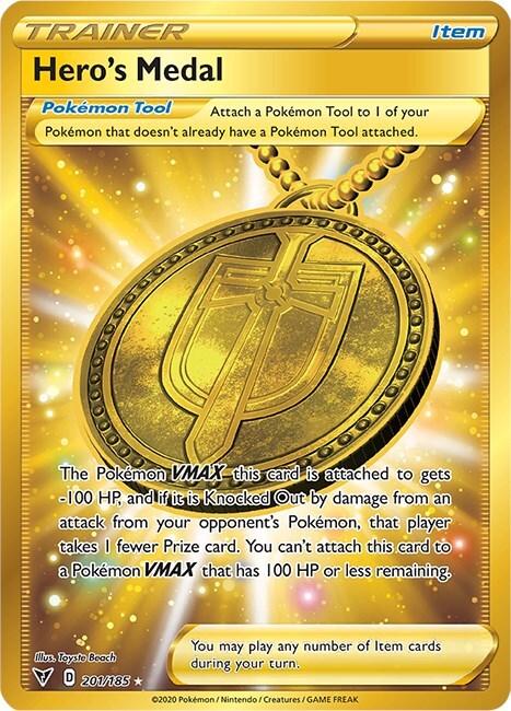 Hero's Medal Card Front