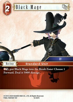 Black Mage (12-007) Card Front