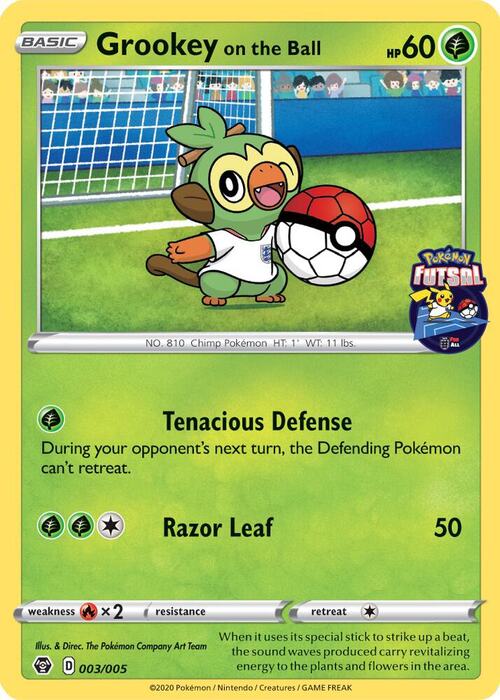 Grookey on the Ball Card Front