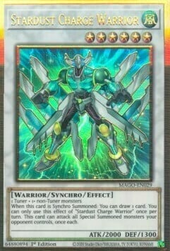 Stardust Charge Warrior Card Front