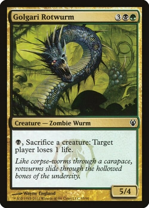 Golgari Rotwurm Card Front