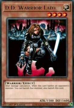 D.D. Warrior Lady Card Front