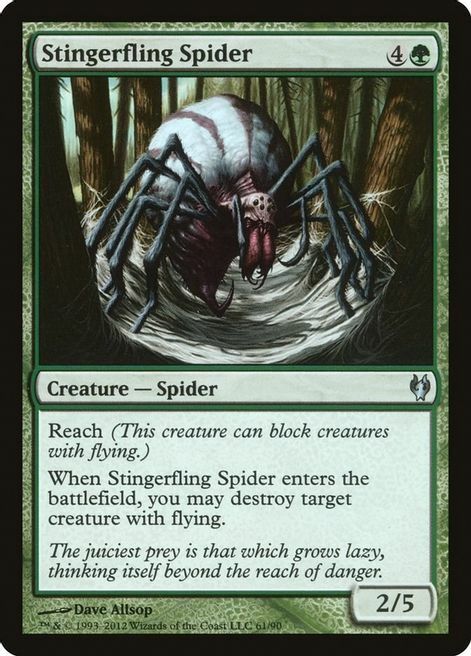 Stingerfling Spider Card Front