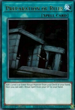 Preparation of Rites Card Front