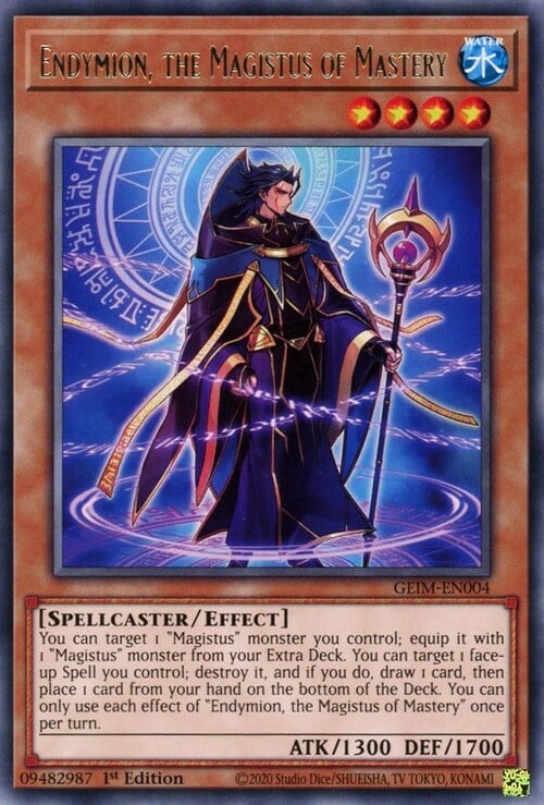 Endymion, the Magistus of Mastery Card Front