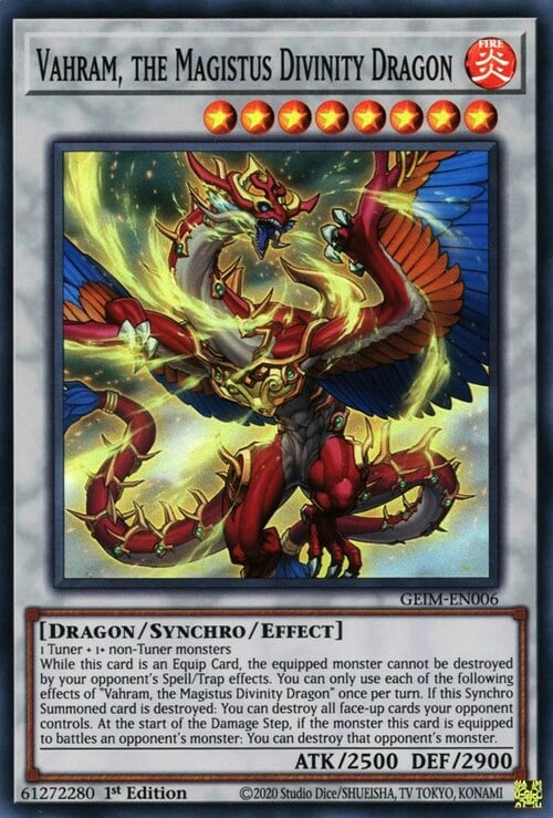 Vahram, the Magistus Divinity Dragon Card Front