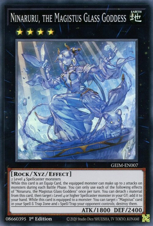 Ninaruru, the Magistus Glass Goddess Card Front