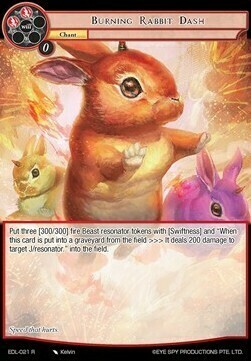 Burning Rabbit Dash Card Front