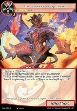 Fire Servant of Ragnarok Card Front