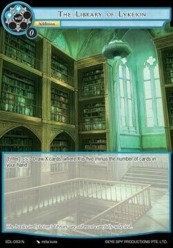 The Library of Lykeion Card Front