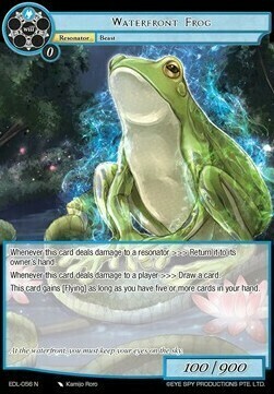 Waterfront Frog Card Front