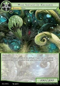 Wind Servant of Ragnarok Card Front