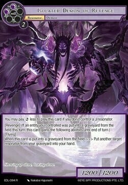 Isolated Demon of Revenge Card Front