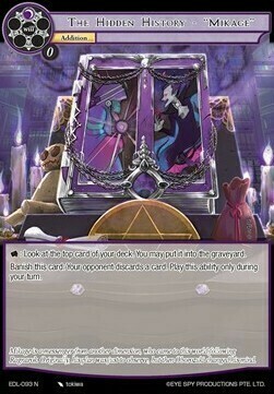 The Hidden History - "Mikage" Card Front