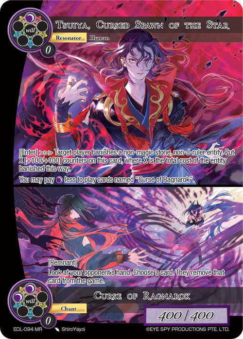 Tsuiya, Cursed Spawn of the Star // Curse of Ragnarok Card Front