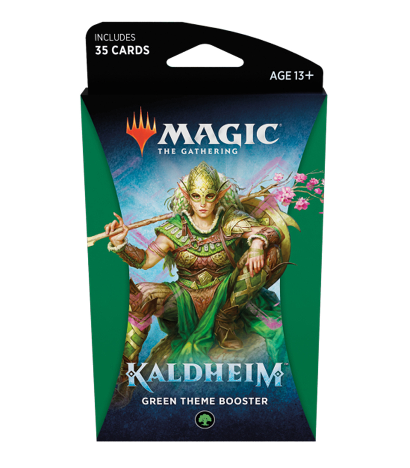 MAGIC THE GATHERING WAR OF THE SPARK GREEN THEME BOOSTER PACK 35 CARDS 