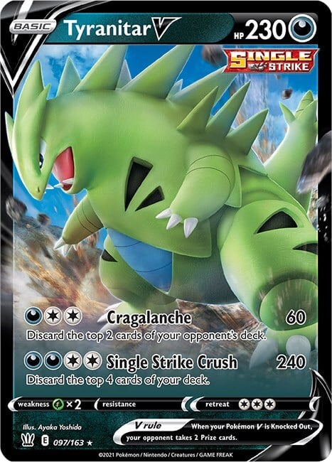 Tyranitar V Card Front