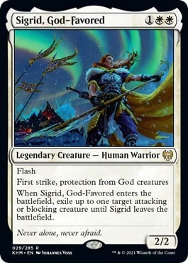 Sigrid, God-Favored Card Front