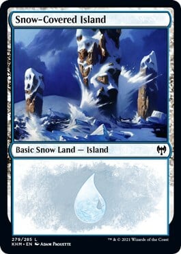 Snow-Covered Island Card Front