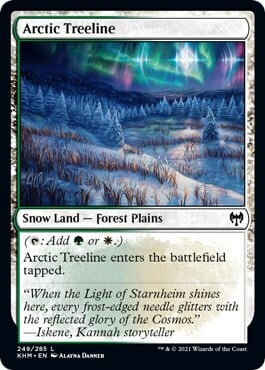 Arctic Treeline Card Front