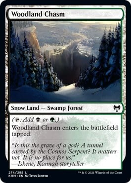 Woodland Chasm Card Front