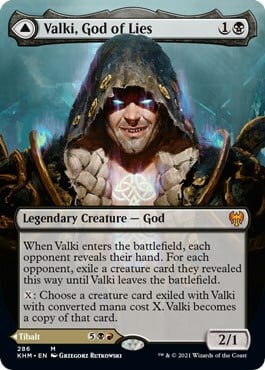 Valki, Dio delle Menzogne // Tibalt, Impostore del Cosmo Card Front