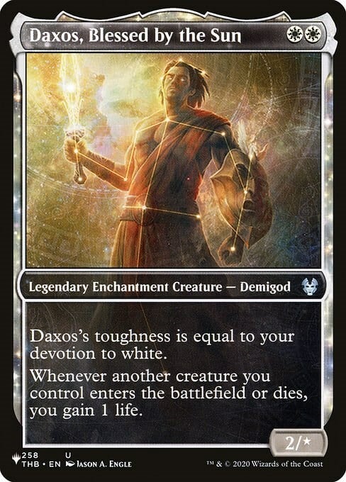 Daxos, Blessed by the Sun Card Front
