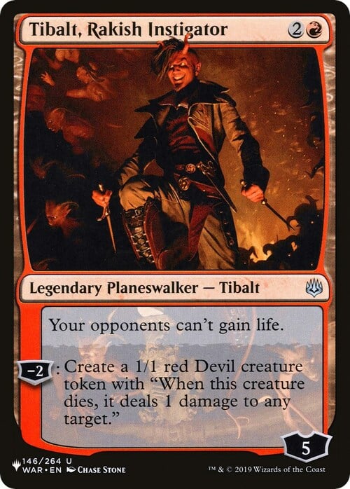Tibalt, Istigatore Dissoluto Card Front