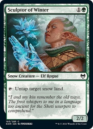 Sculptor of Winter Card Front