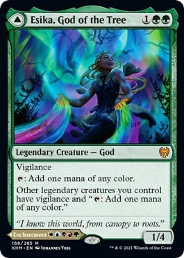 Esika, God of the Tree // The Prismatic Bridge Card Front