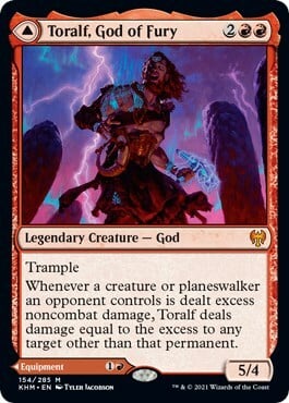 Toralf, God of Fury // Toralf's Hammer Card Front