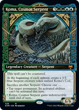 Koma, Cosmos Serpent Card Front