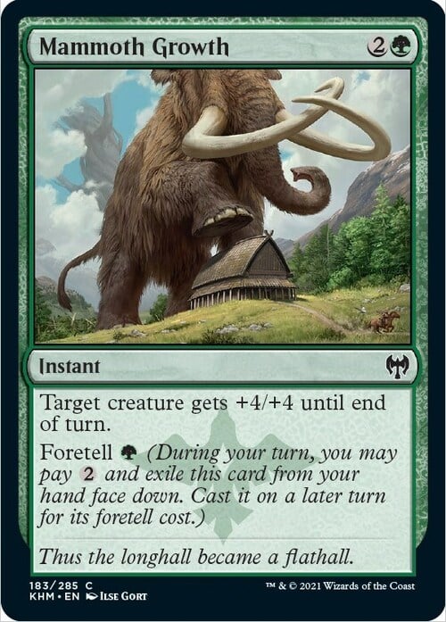 Mammoth Growth Card Front