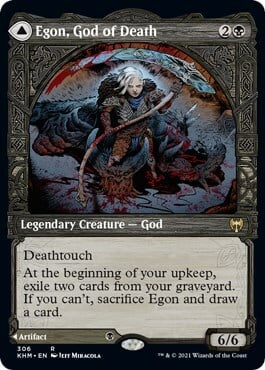 Egon, God of Death // Throne of Death Card Front