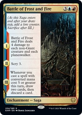 Battle of Frost and Fire Card Front