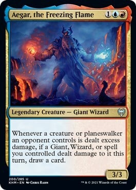 Aegar, the Freezing Flame Card Front