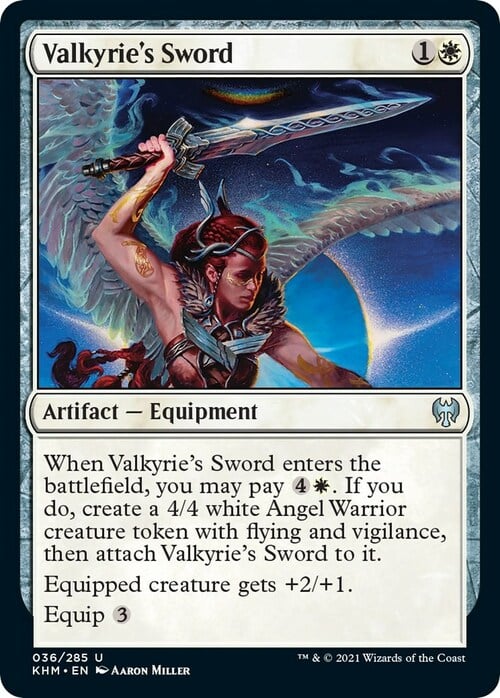 Valkyrie's Sword Card Front
