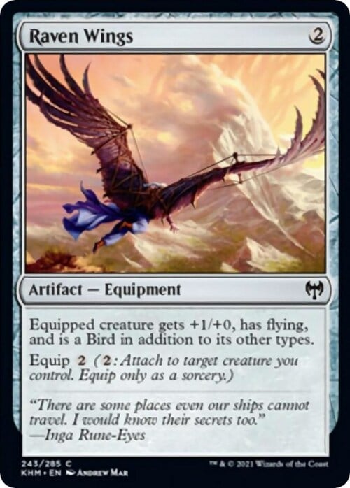 Raven Wings Card Front