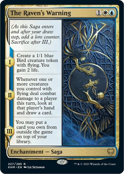The Raven's Warning Card Front