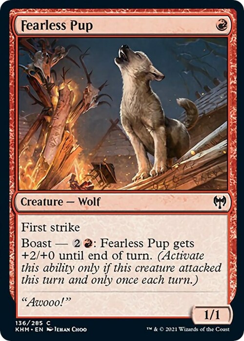 Fearless Pup Card Front